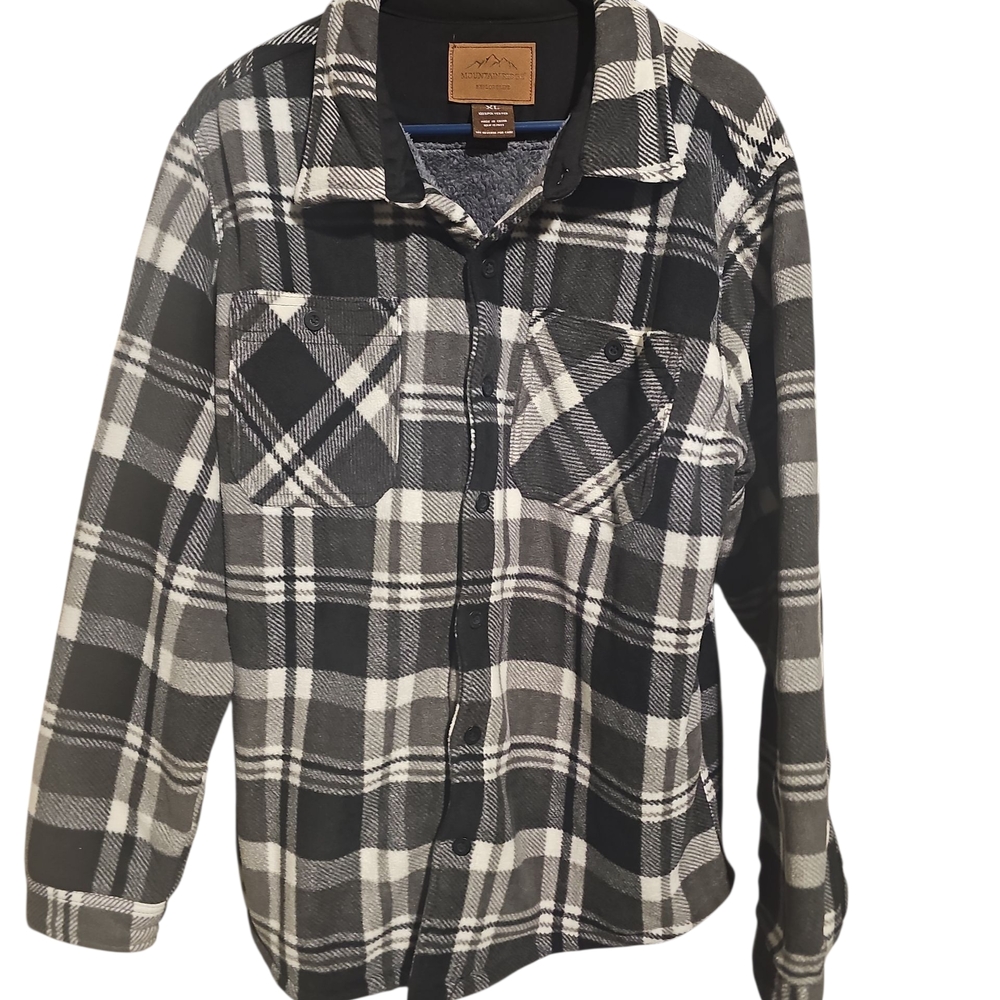 Men's‎ Black and White Plaid Jacket